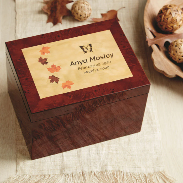 Autumn Leaves Memory Chest