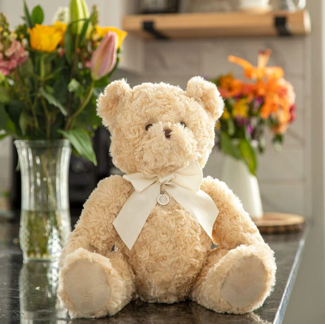 Fingerprint Teddy Bear - Cream
