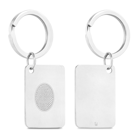 Stainless Steel Fingerprint Keychain